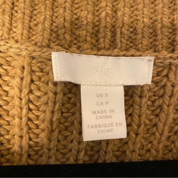 H&M Brown Chunky Pullover Sweater Size S - Picture 3 of 3